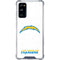 NFL Los Angeles Chargers Distressed Galaxy S20 FE Clear Case